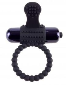 Fantasy C Ringz Vibrating Silicone Super Ring Black Fantasy C Ringz Vibrating Silicone Super Ring Black